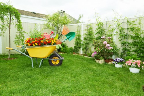 Careful handling of equipment during garden maintenance