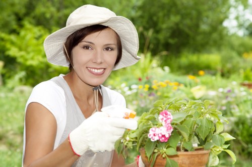 Notes being checked during a garden service complaint review